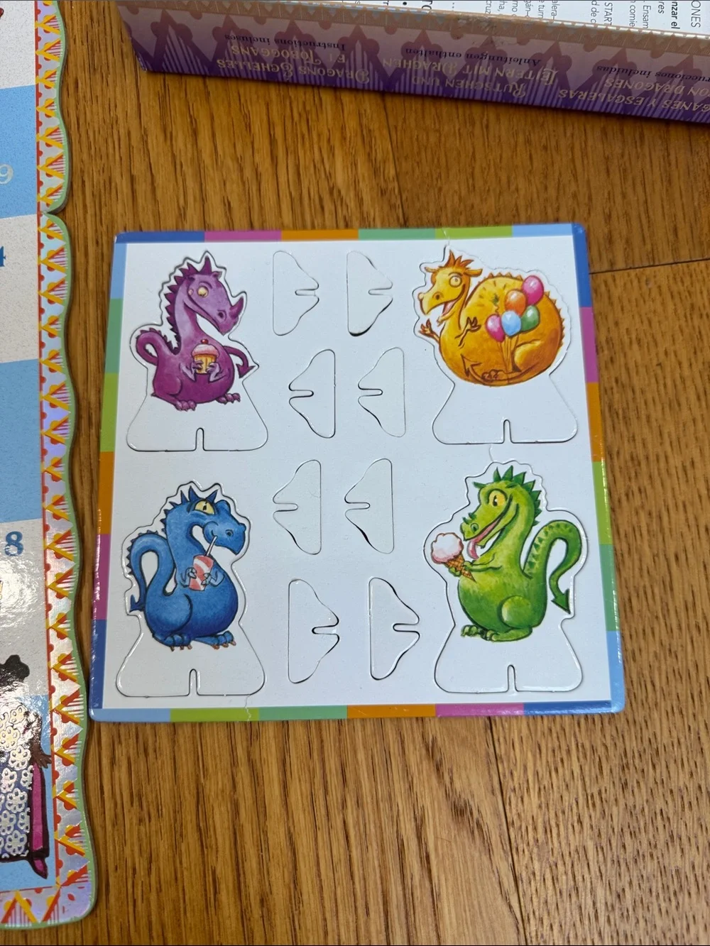 Dragons Slips & Ladders Kids Board Game - Purple